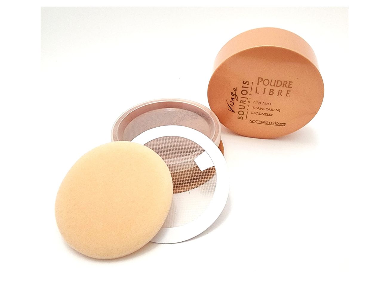 Bourjois Poudre Libre – Transparent Loose Powder with Puff & Sifter (Matte Finish)