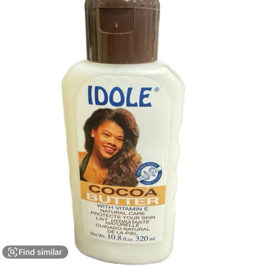 Idole Cocoa Butter Lotion – Vitamin E Infused Natural Hydration (10.8 fl. oz)