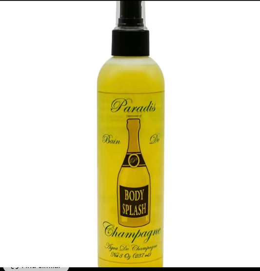 Paradis Bain De Champagne 8 oz Spray Unisex Daily Use Fragrance Elegant Perfume Mist Citrus Woody Musk Body Fragrance Mis