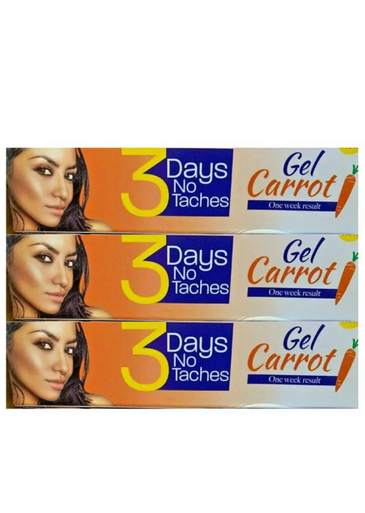 3 Days No Taches – Carrot Gel (One Week Result)